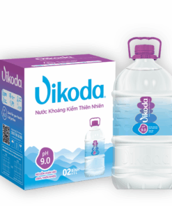 Thùng 2 chai Vikoda Nước Khoáng Kiềm Thiên Nhiên 5 lít